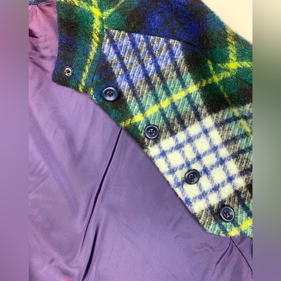 Vintage 1960s Ború by Jimmy Hourihan of Dublin Wool Tartan Cape with belt, EUC. - Picture 13 of 14